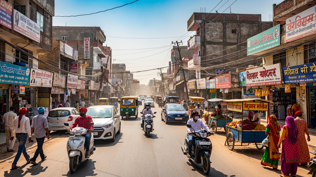Hisar city street view
